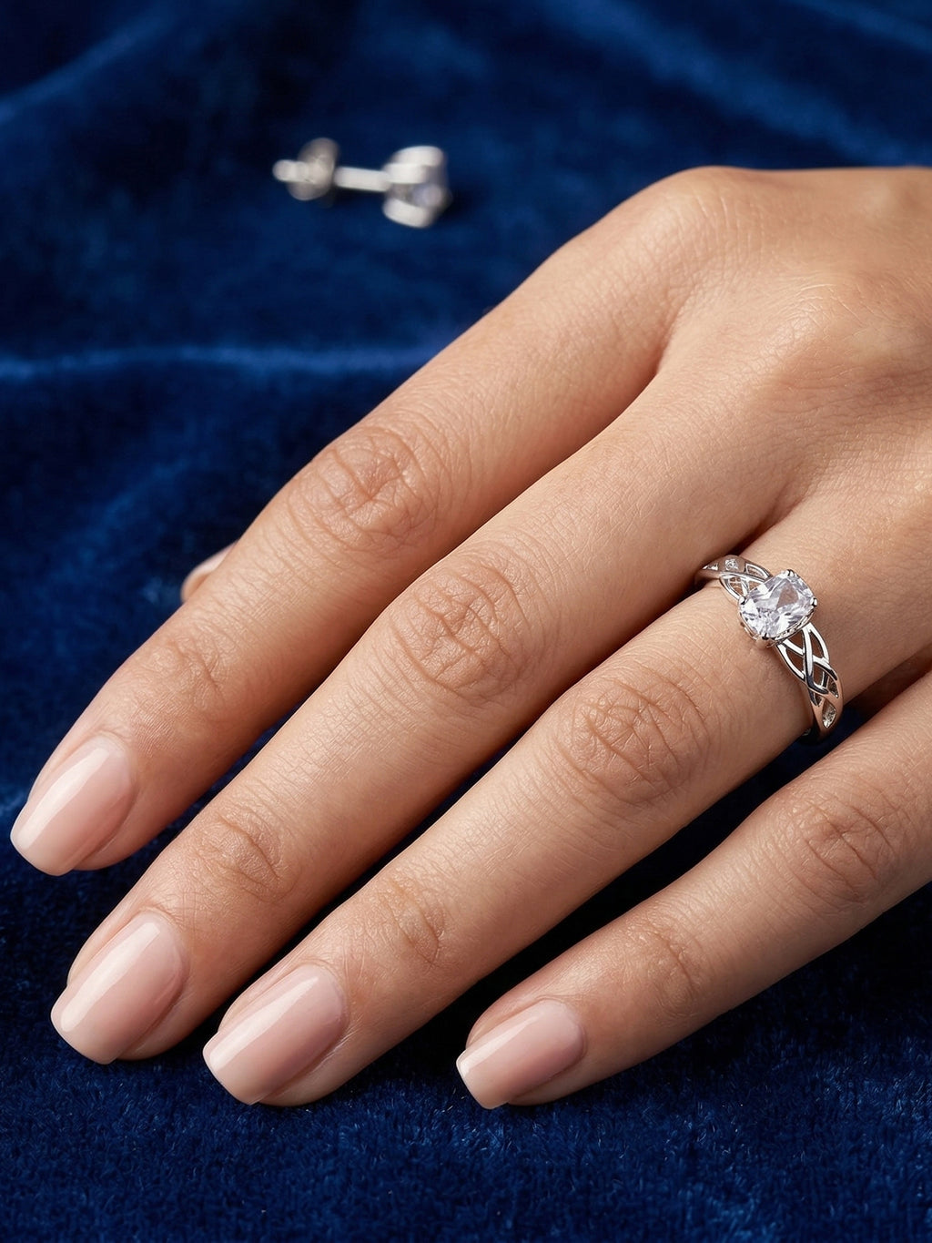 Emerald Cut Lattice Ring
