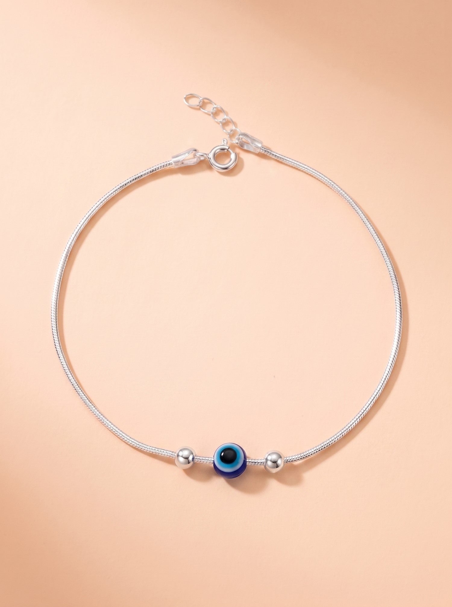 Evil Eye Snake Chain Anklet