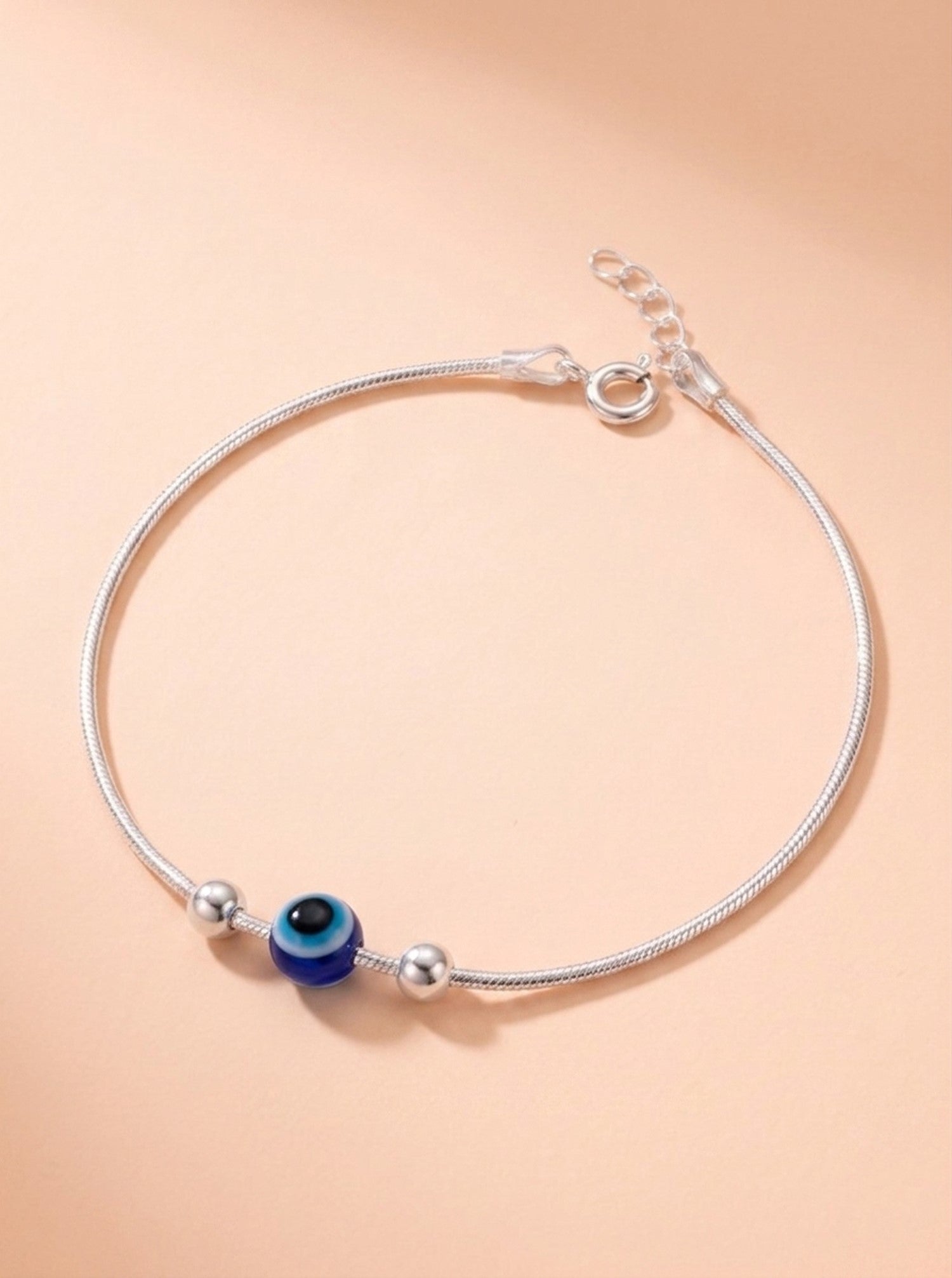 Evil Eye Snake Chain Anklet