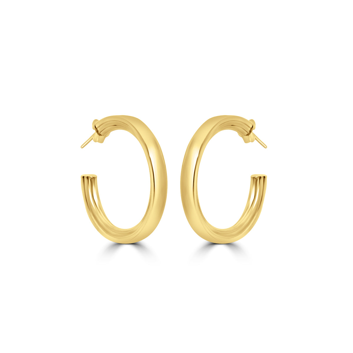 Gilded Minimalist C-Hoops