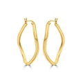 Gilded Ethereal Wave Hoops