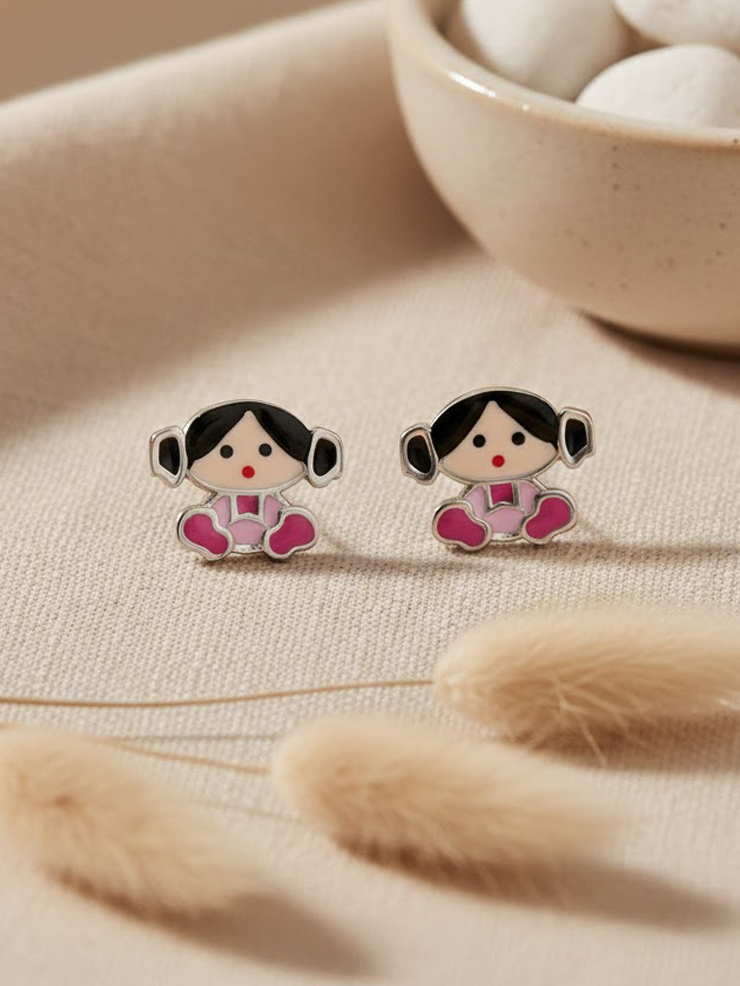 Innocent Enamel Doll Studs