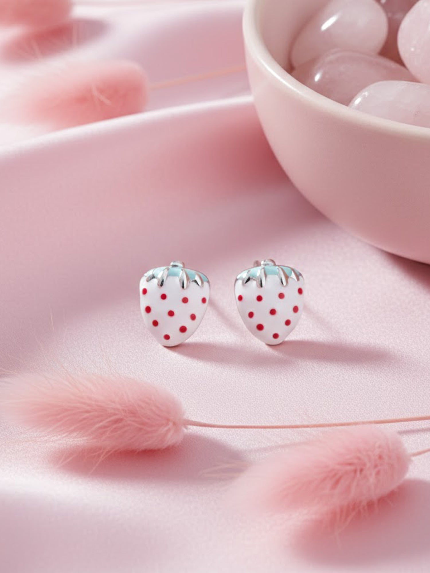 Enamel Ambrosia Berry Studs