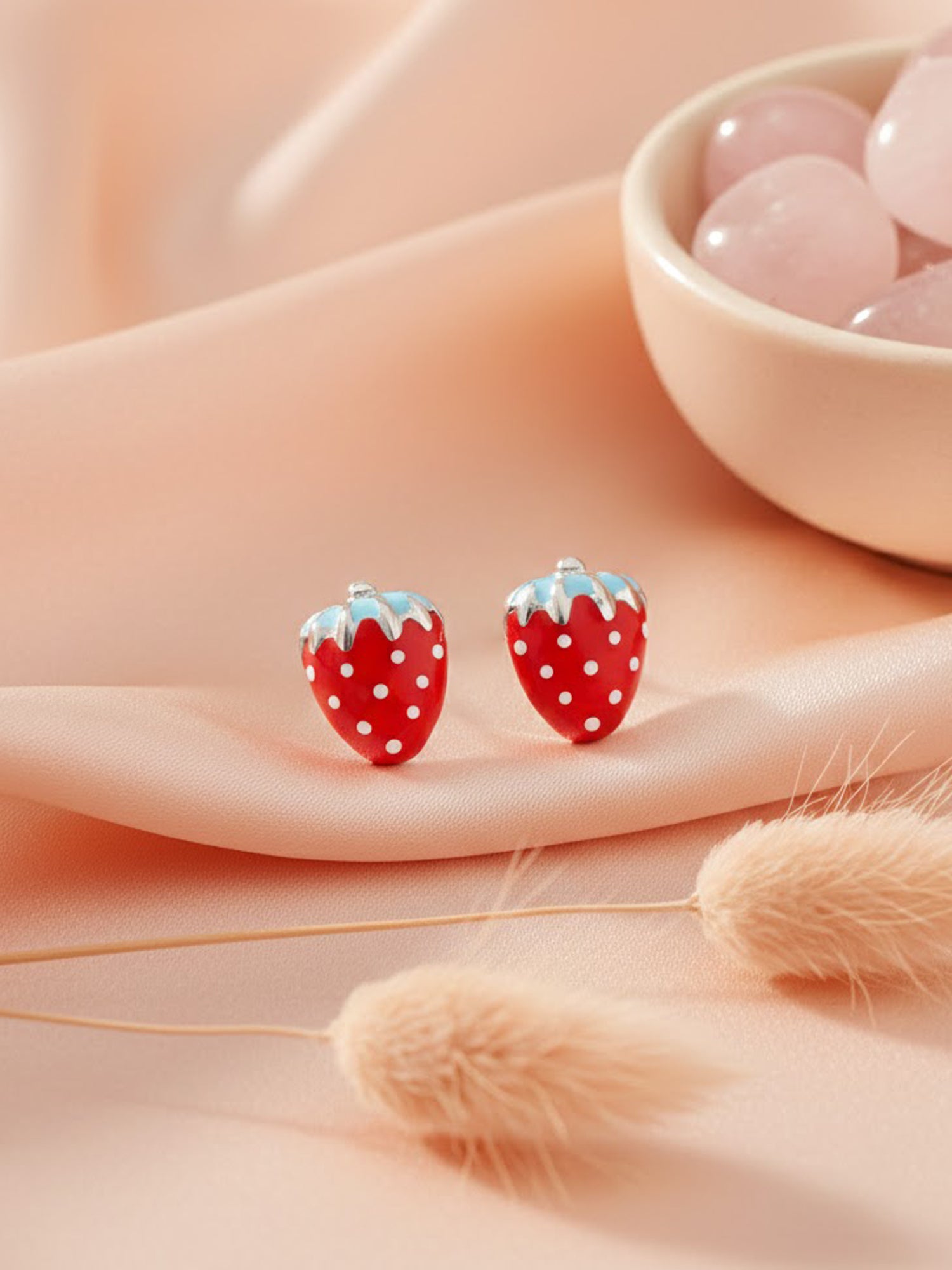 Sweet Summer Strawberry Studs