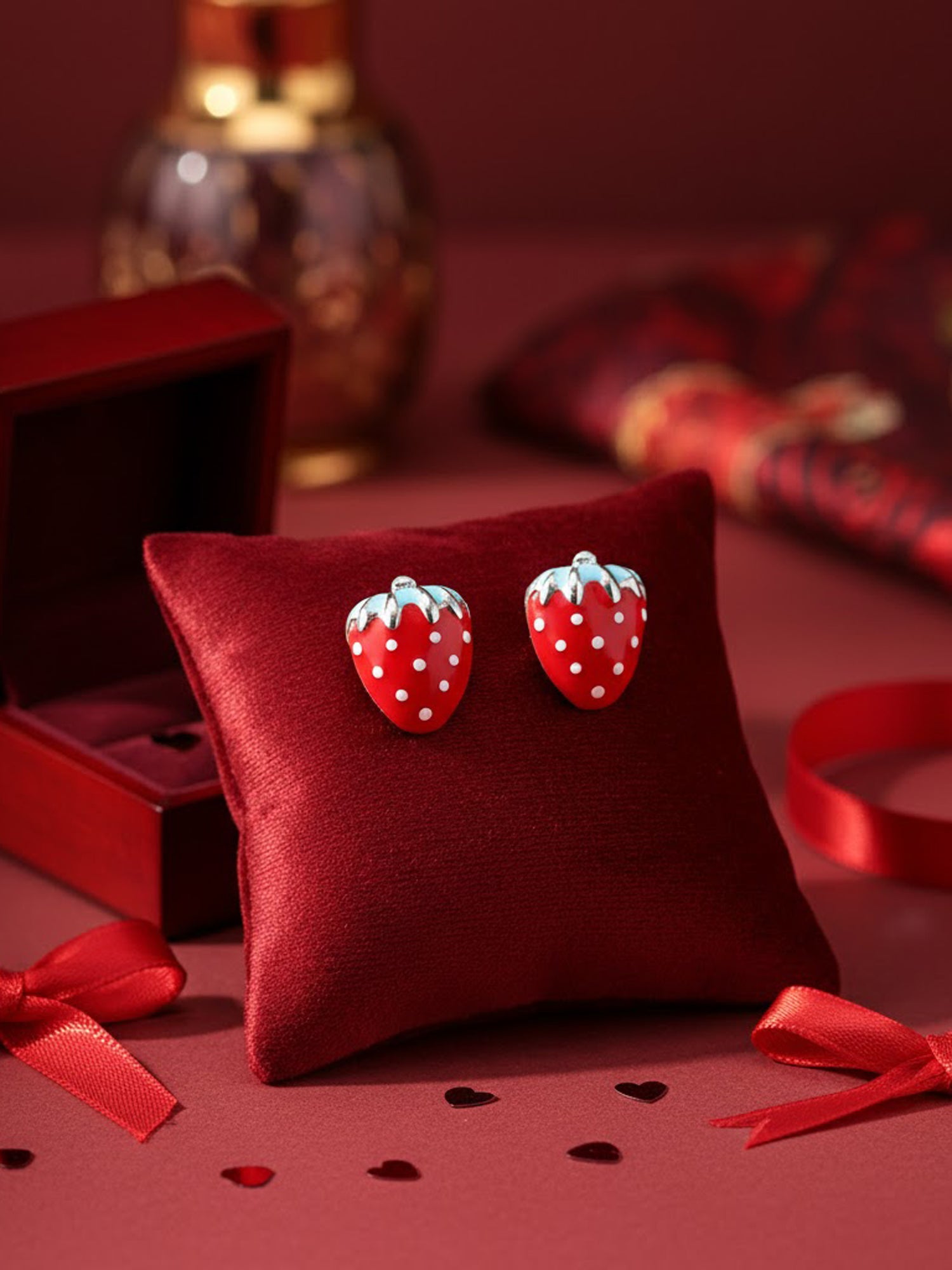 Sweet Summer Strawberry Studs