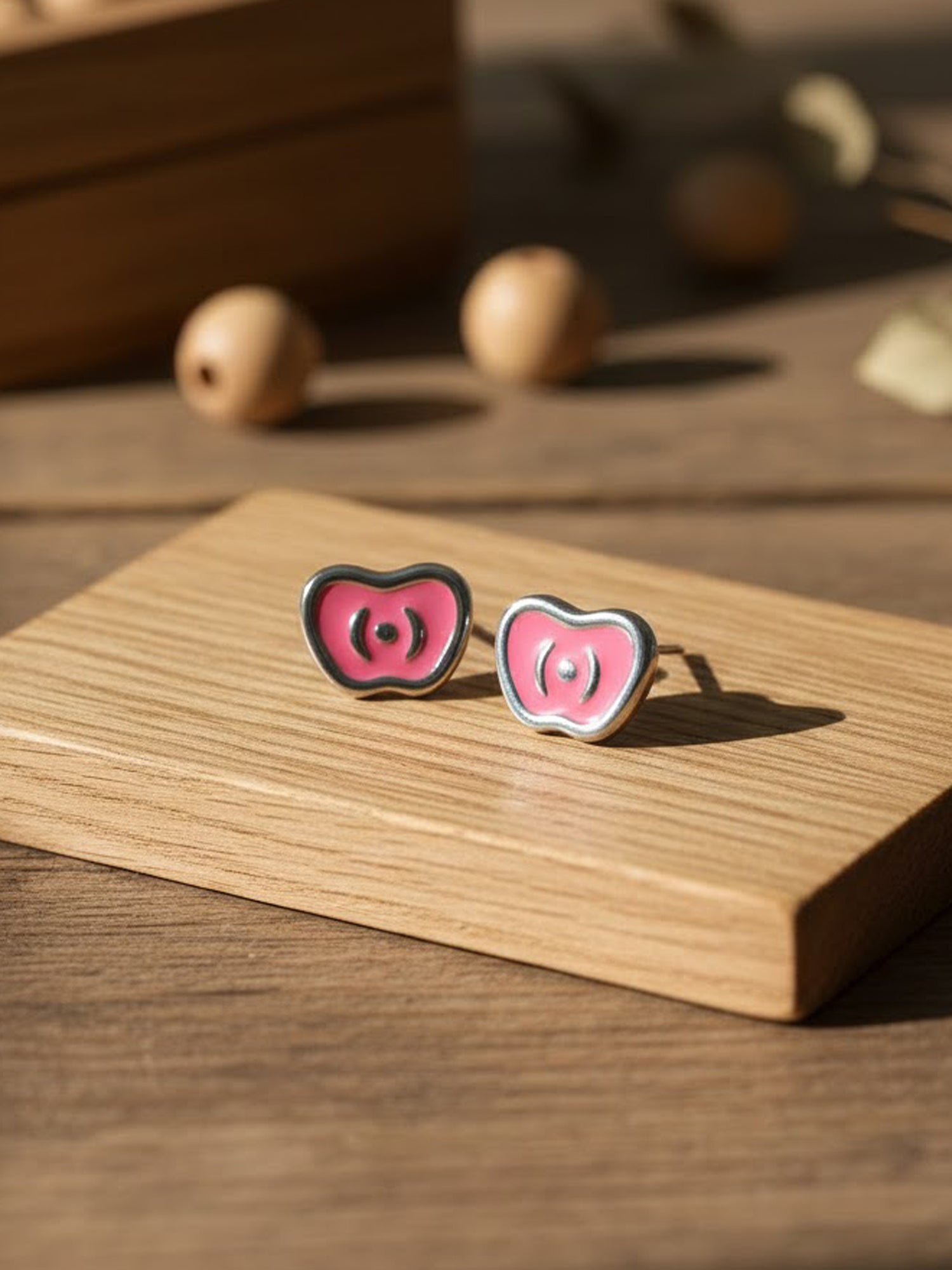 Forbidden Enamel Apple Studs