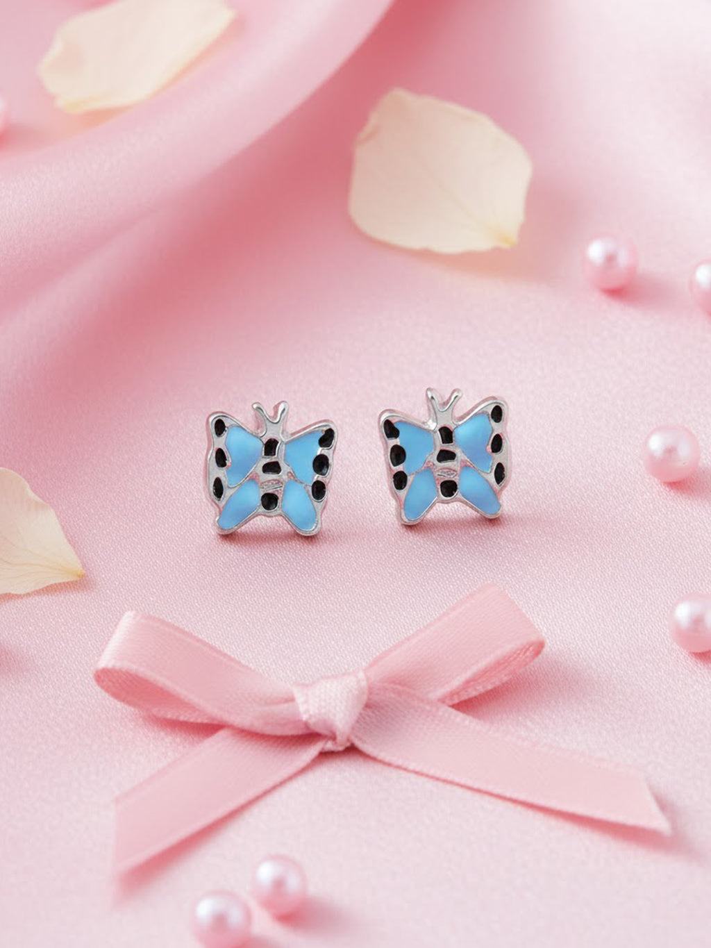 Papillon Enamel Studs