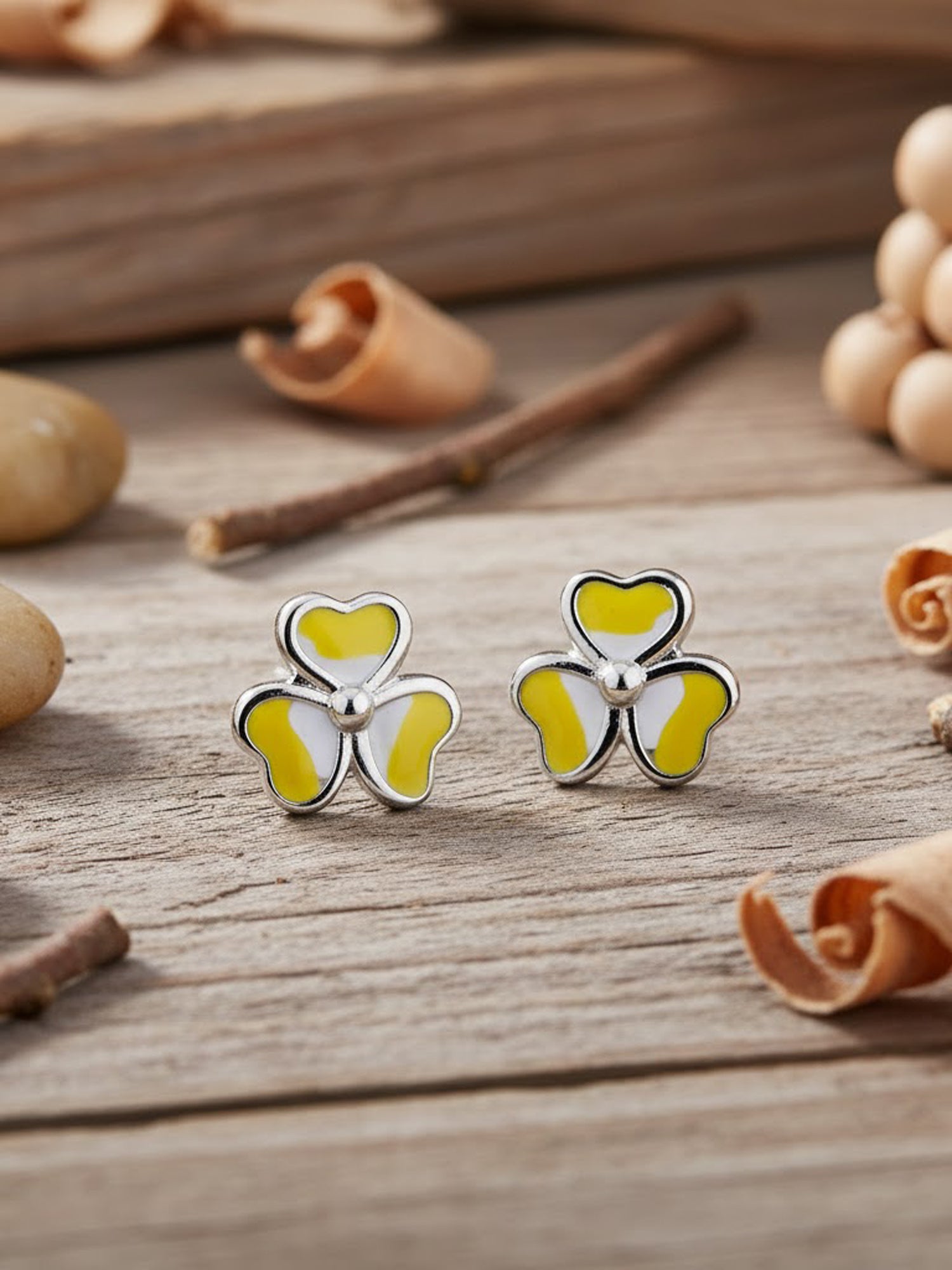 Blossom Enamel Studs