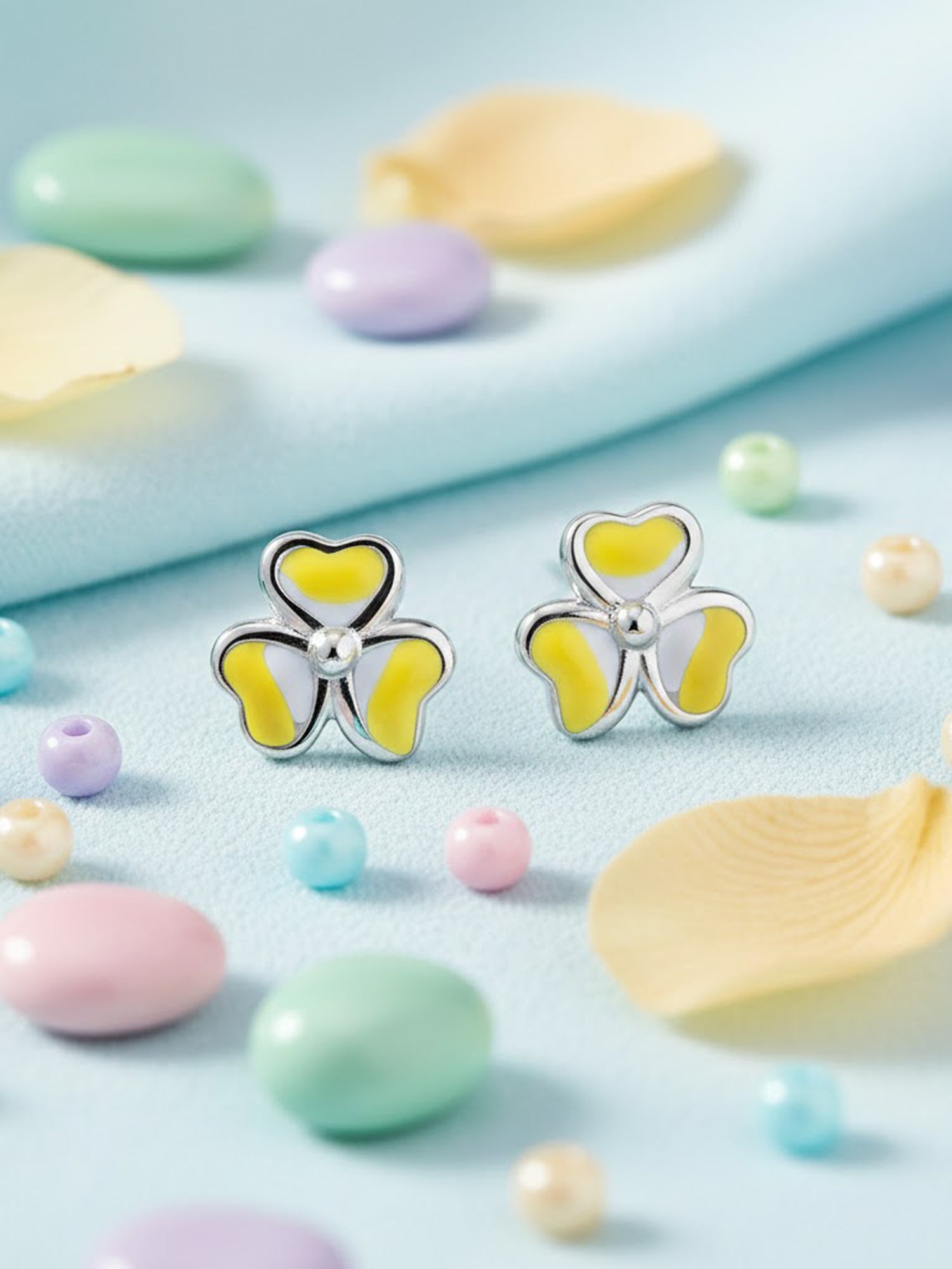 Blossom Enamel Studs
