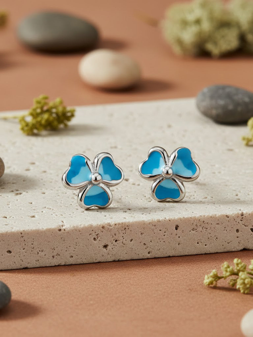 Blossom Enamel Studs