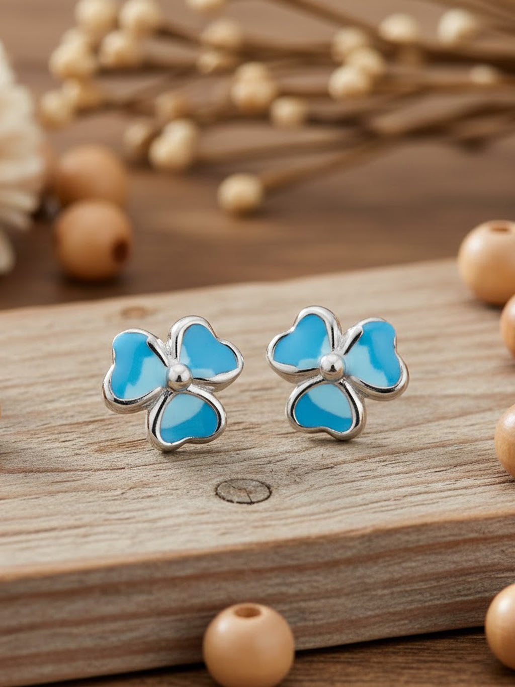 Blossom Enamel Studs