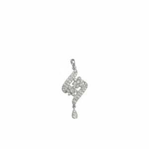 925 Pure Silver Zircon Studded Unique Design Pendant