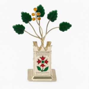 925 Pure Silver Tulsi Plant | Silver Tulsi Podha For Pooja and Spiritual Benefits
